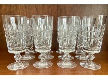 Twelve Waterford Mid Century 'Tiffin-Franciscan'  Crystal Stout Champagne Wine Glasses (D)