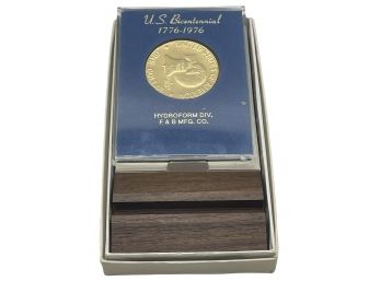 1976 US Bicentennial Gold Plated Eisenhower Dollar