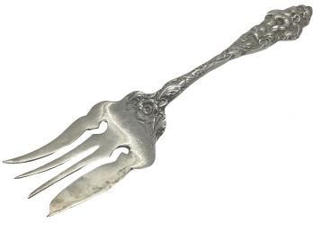 Antique Sterling Silver Meat Fork (C) 3.24 Ozt
