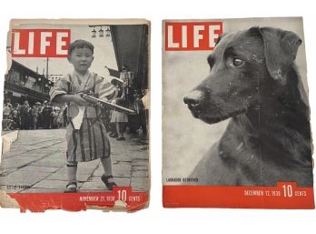 Two 1938 Vintage Life Magazines