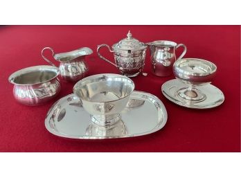 Vintage Silverplate Sugars, Creamers And More