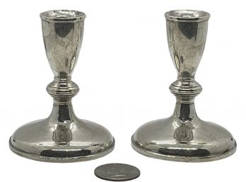 Vintage Preisner Sterling Silver Weighted Candle Holders