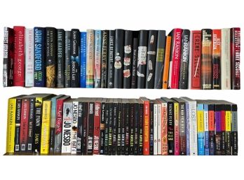 Two Shelves Of Mostly Crimes Novels