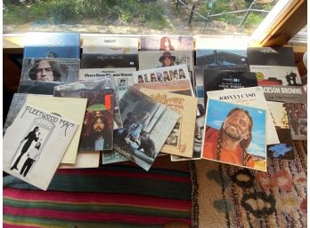 Cool Collection Of Vinyl Eagles Fleetwood Mac Johnny Cash Steely Dan Willie Billy Elton JT And More