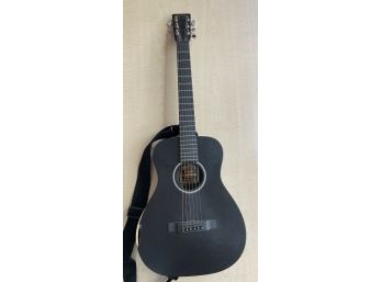 CF Martin & Co Guitar LX Black Serial#mG254263 Little Martin Guitar W Back Pack Case