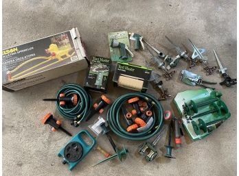 Collection Of Sprinklers & Hoses