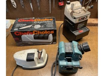Four Electric Blade Sharpeners