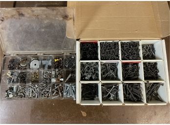 Large Organized Group Of Nails, Screws & More