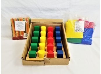 NEW Three Children's Learning  Toys For Counting, Sorting, Shapes, Sequence, Gross Motor Skills And More