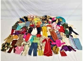 Huge Lot Of Vintage Doll Clothes And Accessories