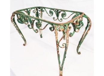 Antique Small Ornate Victorian Wrought Iron Table