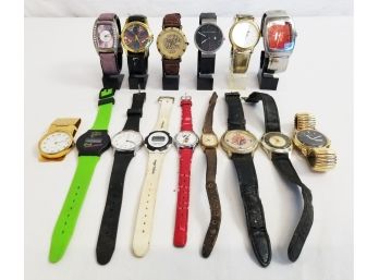 Ladies & Men's Vintage Wrist Watches: Timex, Disney, Jacob Jensen, Sergio Valente & More
