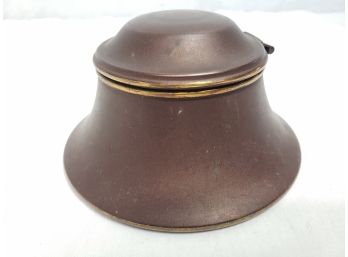 Bradley And Hubbard Antique Brass Inkwell