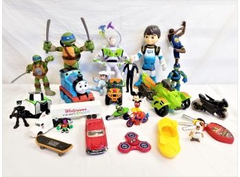 Mixed Lot Of Boys Toys: Super Heroes, Action Figures, Cars, Disney, Pixar And More