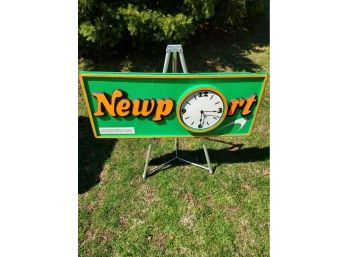 Vintage Newport Cigarette Clock