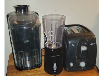 All Black Mixed Lot Of Small Appliances
