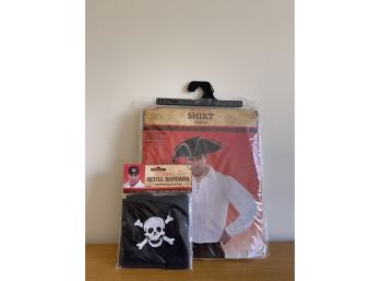 Pirate Shirt Camise And Skull Bandana