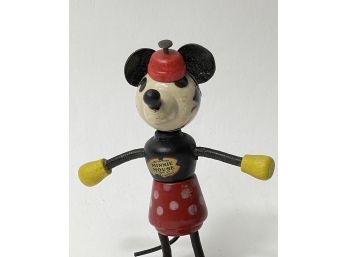 Minnie Mouse Fun- E- Flex Wood Toy 1930s
