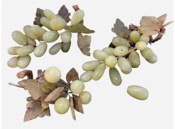Mid Century Jade Or Jadeite Grape Clusters