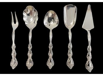 Five Piece International Silver Plate Cheese / Appetizer Size Serving Pieces