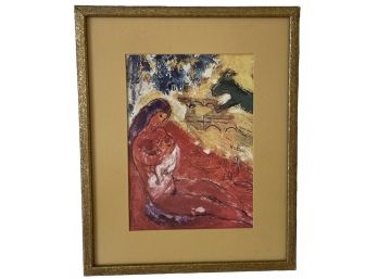 Small Vintage Chagall Print 8' X 10'