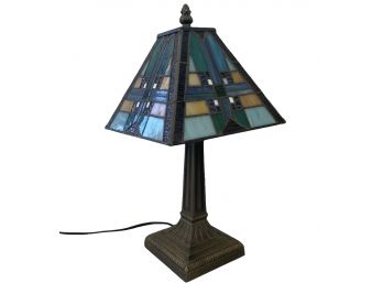 Stained Glass Style Desk Lamp 14'
