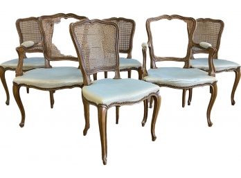 Set Of Six French Provincial Dining Chairs For Restoration
