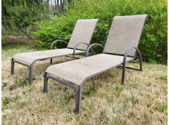 Pair Of Telescope Casual Furniture Chaise Lounge Chairs