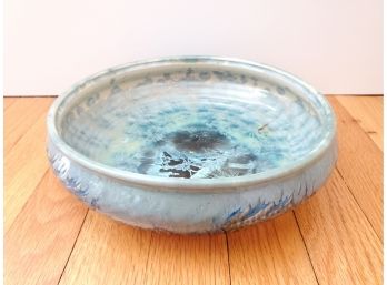 Vintage Janet Duchesneau Crystalline Ceramic Bowl, Planter