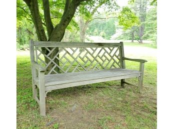 Country Casual! Chippendale Teak Bench - 6ft.