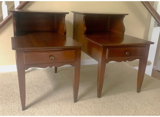 Pair Willett Step End Tables