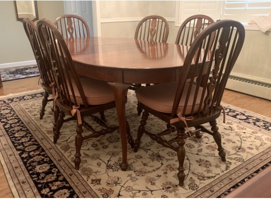 Solid Cherry, Pennsylvania House Dining Table & Six Chairs