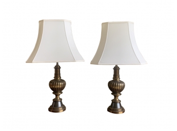 Pair Urn Form Table Lamps