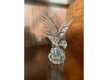 Val St Lambert Crystal Eagle Figure
