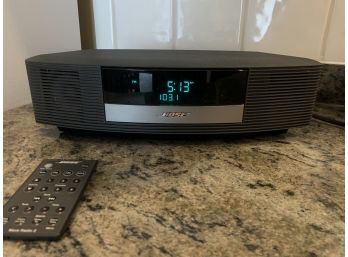 Black Bose Radio With Remote