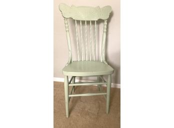 Spindle Back Painted Oak Chair