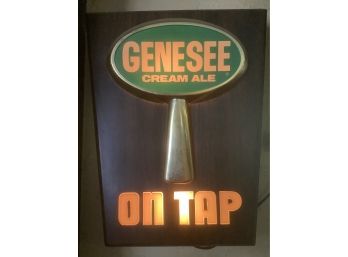 Genesee Cream Ale On Tap Light Up Sign