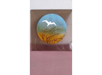 Elly Edwards Signed Seagull Plaque