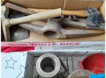 Mixed Pick Axe And Metal Lot