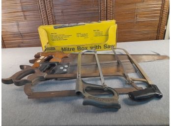 Saw Lot With Mitre Box