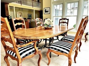 Rustic Wooden Dining Table And Chairs