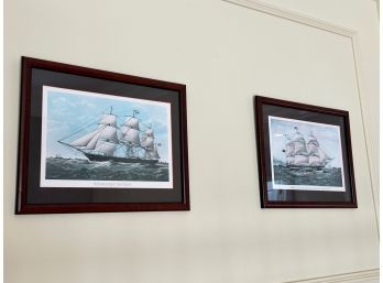 Pair Of Ship Prints - The Clipper And Ethiopian