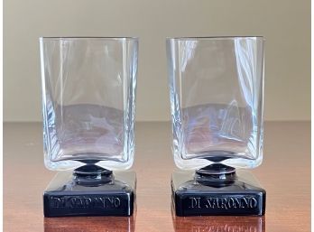 Two Di Saronno Whiskey Glasses