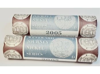 2005 Westward Journey Nickel  UNC Nickel Rolls P And D (Buffalo) In Gov. Box