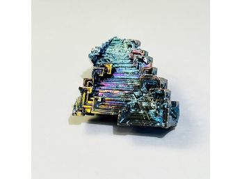Bismuth - Rainbow Crystal  Cluster Pyramid Metal Rock Specimen