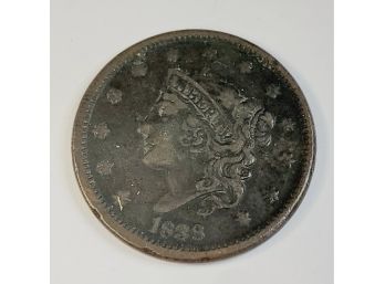 1838 United States  Large Cent (184 Years Old)