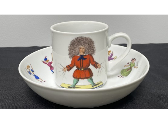 150 Jahre Der Struwwelpeter Child's Cup & Dish Set Made In Germany