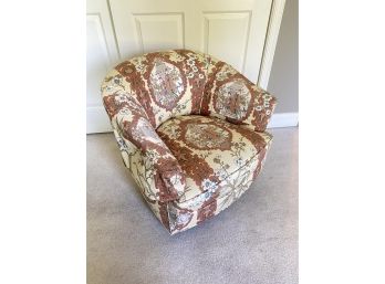 An Upholstered Asian Inspired Club Chair