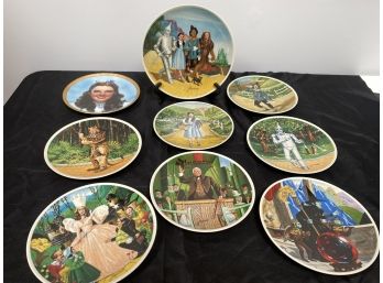 A KNOWLES Collection Of NINE Metro Goldwyn Mayer 'Wizard Of OZ' Plates James Auckland Artist