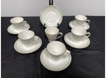 A Lot Of SIX TIRSCHENREUTH Tea Cups And Saucers Bavaria Germany 107/2